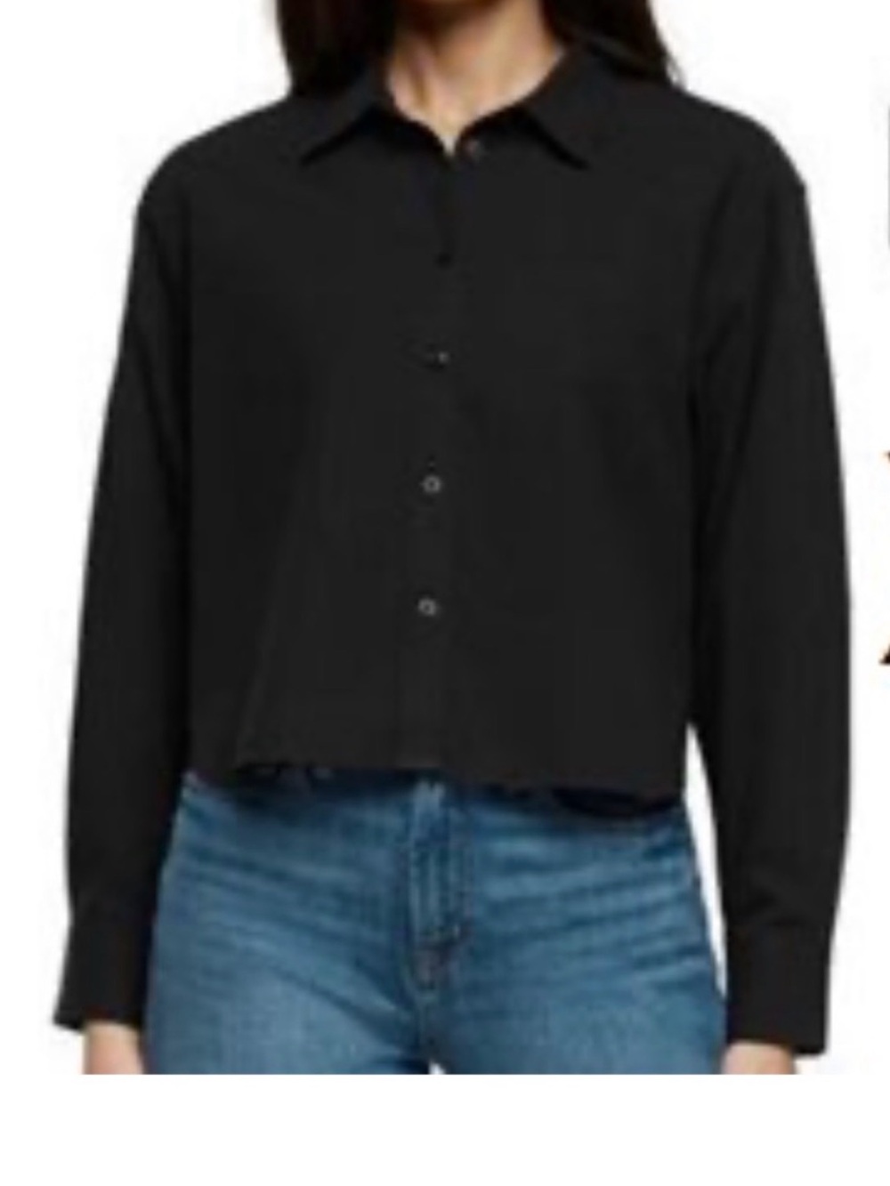 GAP Black Button-Front Women's Blouse. 1110